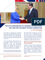 The 69th Anniversary of Cambodia-UK Relations - The Year For The Great Future Cooperation - Vanndasambath Finalize