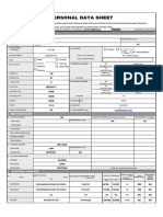 CSC Template - Personal Data Sheet