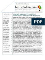 Hidrocarburos Bolivia Informe Semanal Del 31 Octubre Al 06 Noviembre 2011
