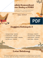 Analisis Komunikasi Antar Budaya POSO - Kelompok 2 - 44.7E.37