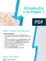 Introduction To Paper 1 PDF