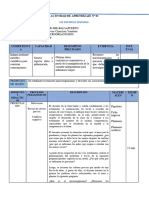 4 Sesión de Aprendizaje