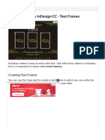 Adobe InDesign CC - Text Frames