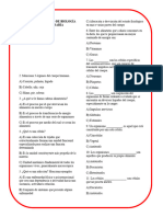 Examen Diagnóstico de Biología 3ro de Secundaria