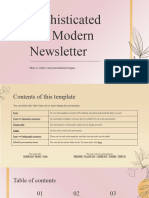 Sophisticated and Modern Newsletter by Slidesgo