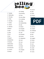 Spelling Bee Word