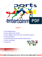 UNIT-7 SPORTS AND ENTERTAINMENT 11th Grade