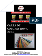 Carta Colores Nova 2024