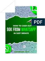 Cashout 90K From Whatsapp in Just 30 Days
