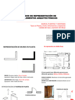 Representacion Muros Puertas Ventanas - Calidad Dibujo - Presentación 3