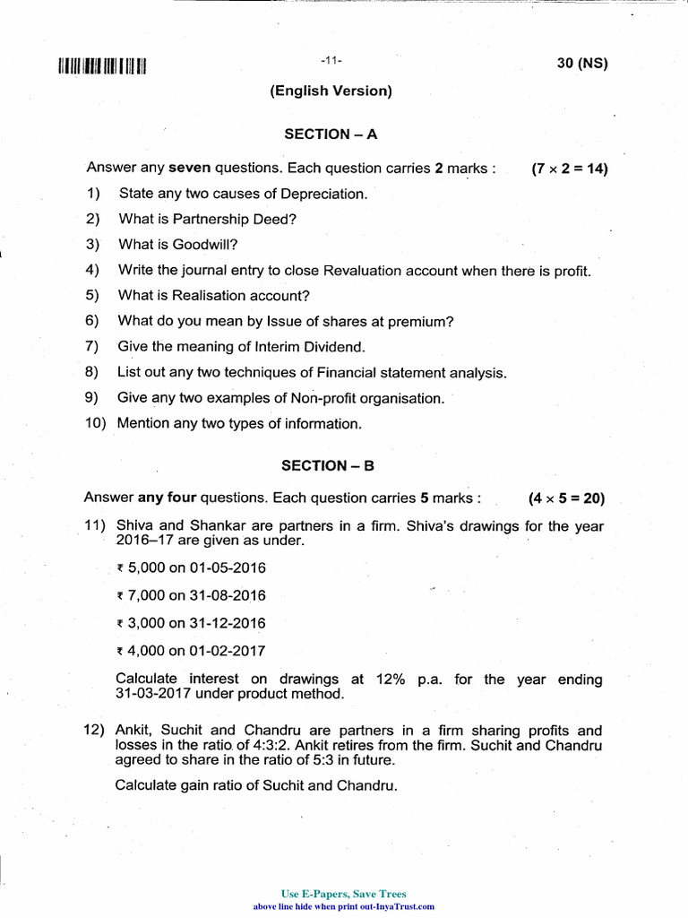 2ND PU ACCOUNTANCY GUIDE KARNATAKA PDF FILE visual data 5