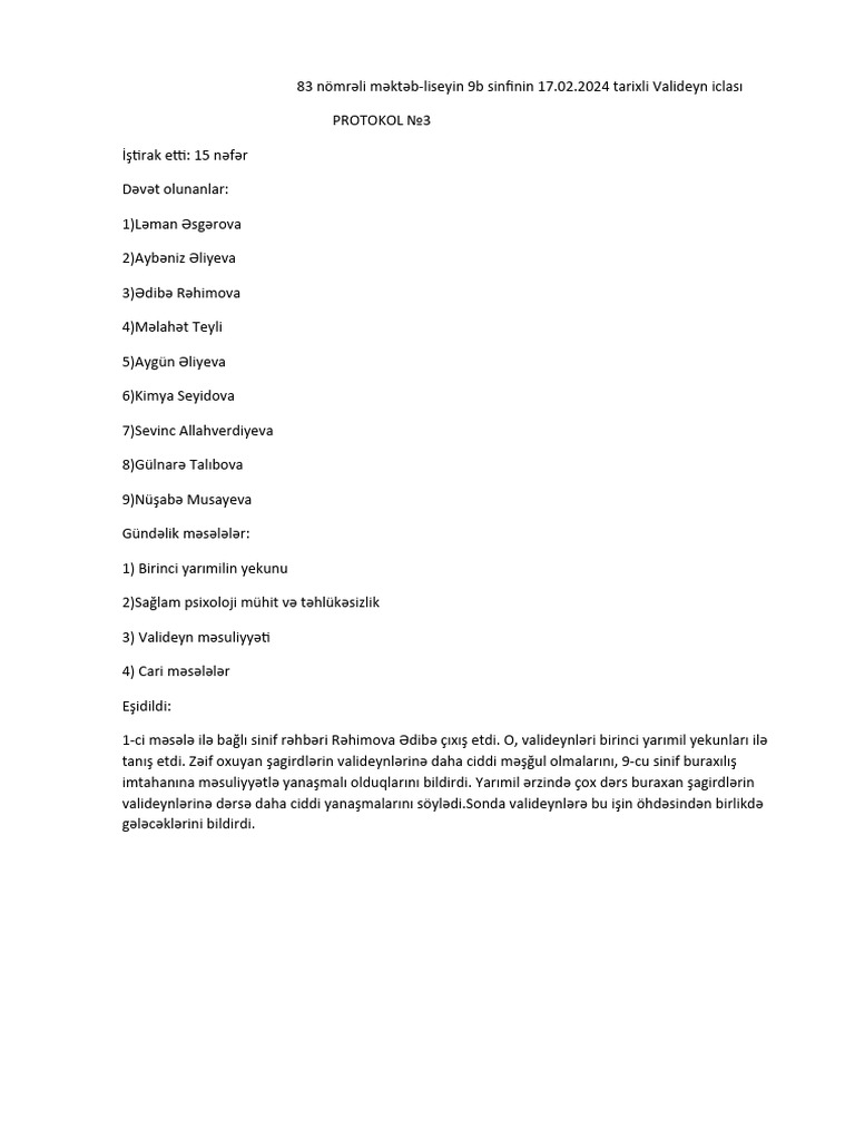 9b Protokol | PDF