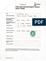 Medical Center and Recruitment Agent Change Request Form2 - 3 - Medical Center and Recruitment Agent Change Request Form