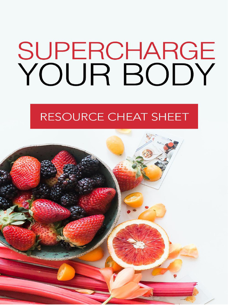 Resource Cheat Sheet PDF Immune System Dietary Supplements