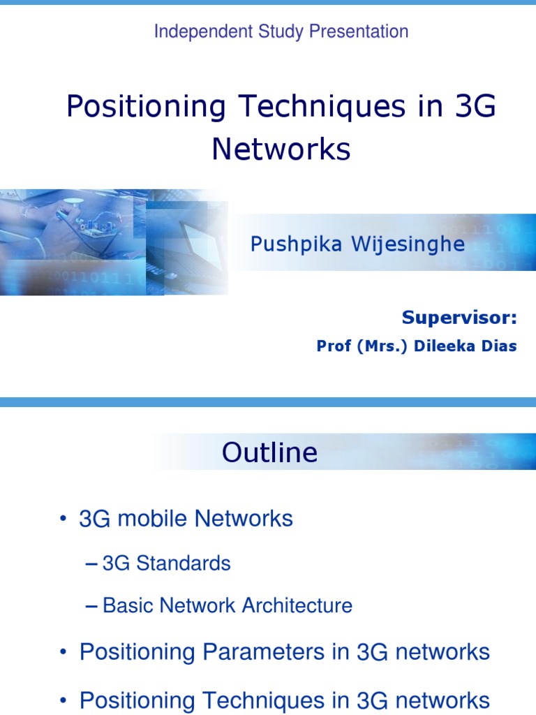 3G Network Positioning Techniques | PDF | Science & Mathematics | Computers