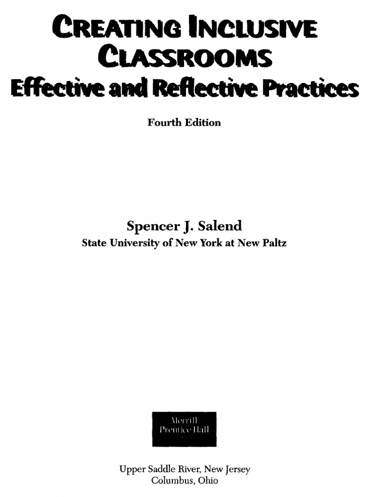 Creating inclusive classrooms pdf standardized tests disability