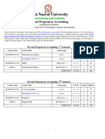 2017-2018 B Com Program in Accounting CBCS New Curriculum