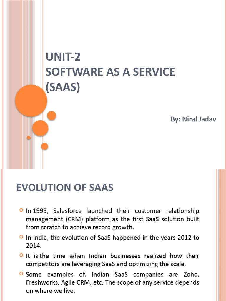 SaaS: Multi-User Support & Integration | PDF | Software As A Service ...