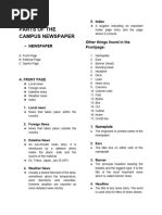 Magazine and Newspaper Terminology Guide | PDF | Page Layout | Text