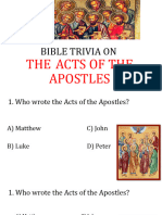 Bible Trivia On Acts