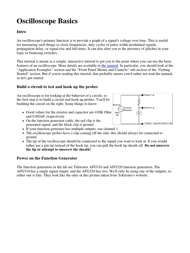 Oscilloscope Basics PDF