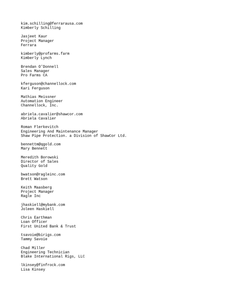 Contractor Base List | PDF | Business | Engineering
