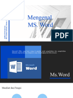 Aplikasi Perkantoran Pengenalan Ms. Word