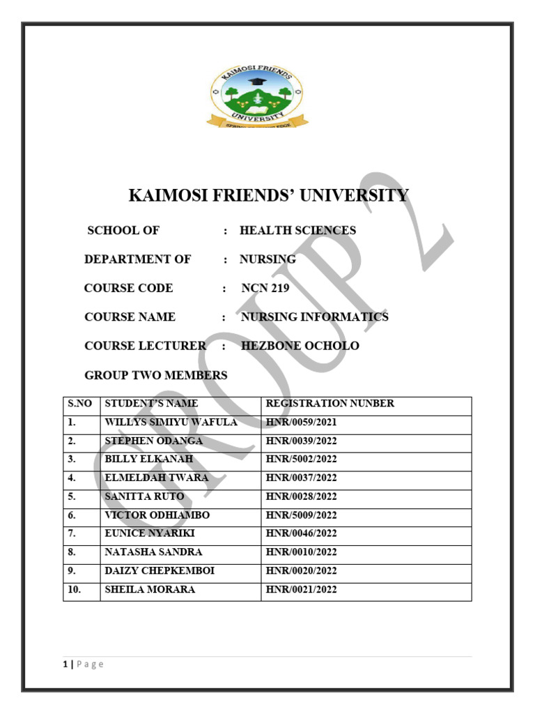 Nursing Informatics Pdf Electronic Health Record Health Care