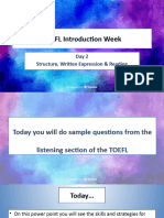 TOEFL Week 1 Listening Practice