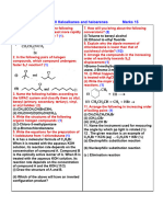 Class Test 1 Chapter 10 Haloalkanes and Haloarenes