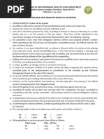 2024 Ground Rules in Athletics