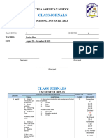 I Semestre Personal Area