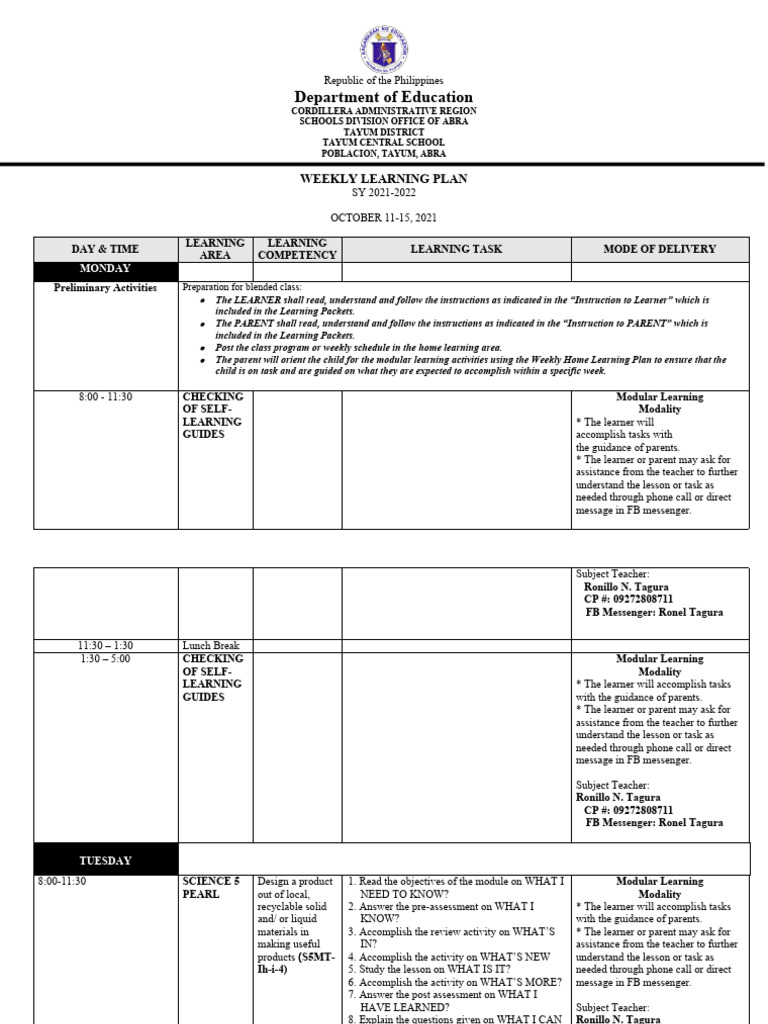 WHLP WK1 | PDF | Learning | Change