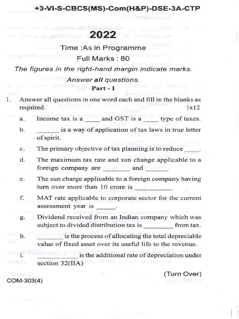 Corporate Tax Planning 1 Pdf
