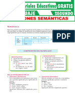 Relaciones Semánticas para Segundo Grado de Secunadria