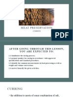 Tle 8 Quarter 3 Food Processing Meat-Preservation - Curring