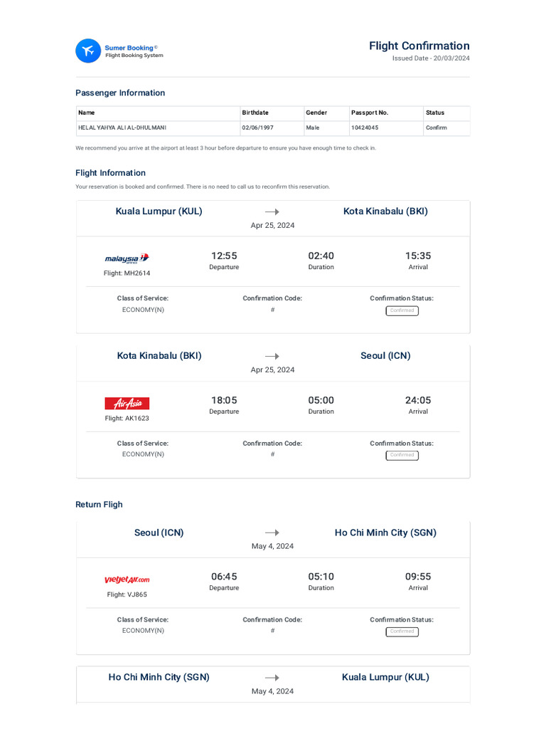 flight-confirmation-korea-pdf-aviation