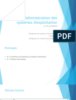 Administration Des Systèmes D'exploitation-Linux1