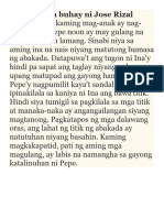 Anekdota Sa Buhay Ni Jose Rizal