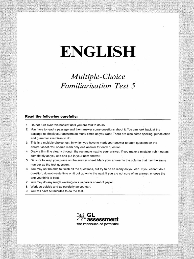11 English 2 Test 5 Pdf