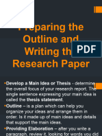 Preparing The Outline and Writing The Research Paper 10