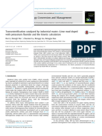 Transesterification Catalyzed by Industrial Waste Lime - 2014 - Energy Conversi