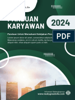 Hijau Dan Putih Modern Buku Panduan Karyawan Booklet