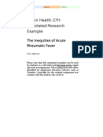 Annotated Essay Population Health