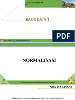 Basis Data 1 - Normalisasi