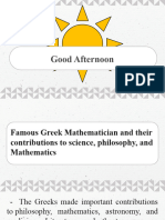 12-15 - Famous Greek Mathematicians