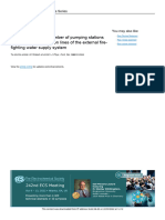 Optimization of The Number of Pumping Stations When Tracing Distribution Lines of The External Firefighting Water Supply System