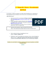 ? Semana 02 - Tema 01 Tarea - Ecosistemas Del Perú - 2024