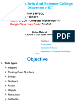 LECTURE 2-Data Types