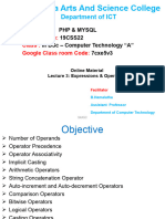 LECTURE 3-Expressions & Operators